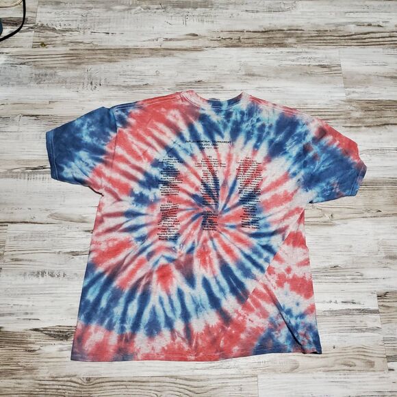 Softball Tournameny Tye Dye Shirt Size Large Hand Tye Dyed Farley Memorial - Picture 2 of 2